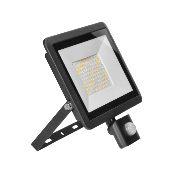 FARO LED, floodlight with PIR motion sensor, 100W, 8000lm, IP44, 4000K, aluminium + glass FARO LED, floodlight with PIR motion sensor, 100W, 8000lm, IP44, 4000K, aluminium + glass